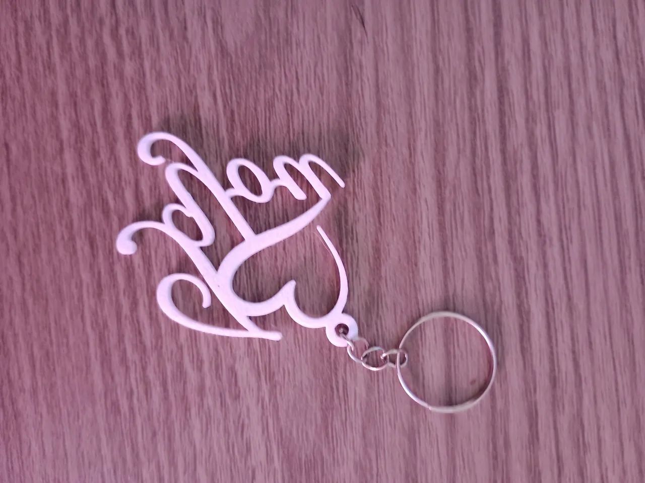 Chaveiro Personalizado I Love You com Coração  - Foto 2