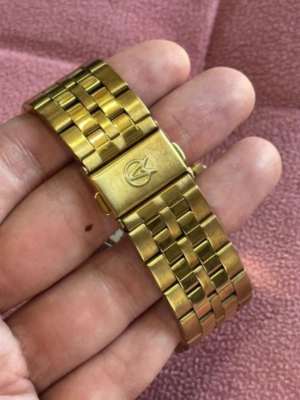 Relógio Champion dourado com aro numerado - Foto 3