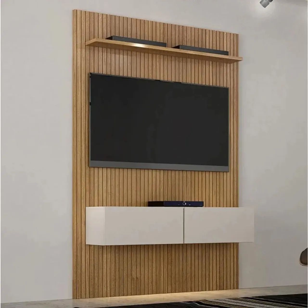 Painel Curitiba com Nicho 134cm para Tv Até 50 Polegadas  / entrega hoje 