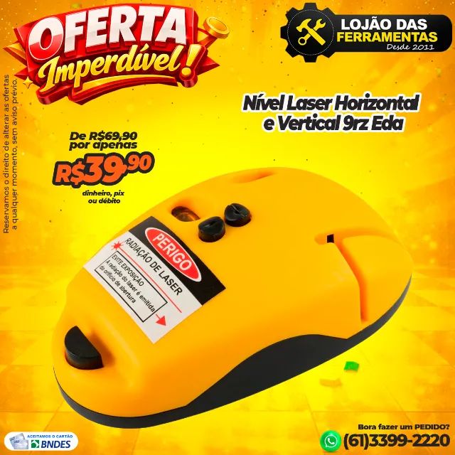 Nível Laser Horizontal e Vertical 9rz Eda