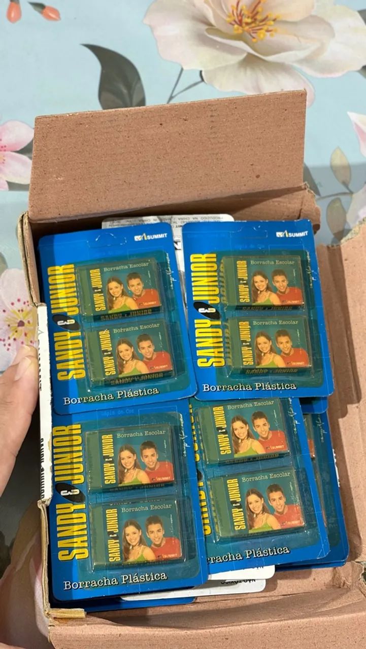 VENDO KIT COM 2 BORRACHAS DA SANDY & JÚNIOR!  - Foto 2
