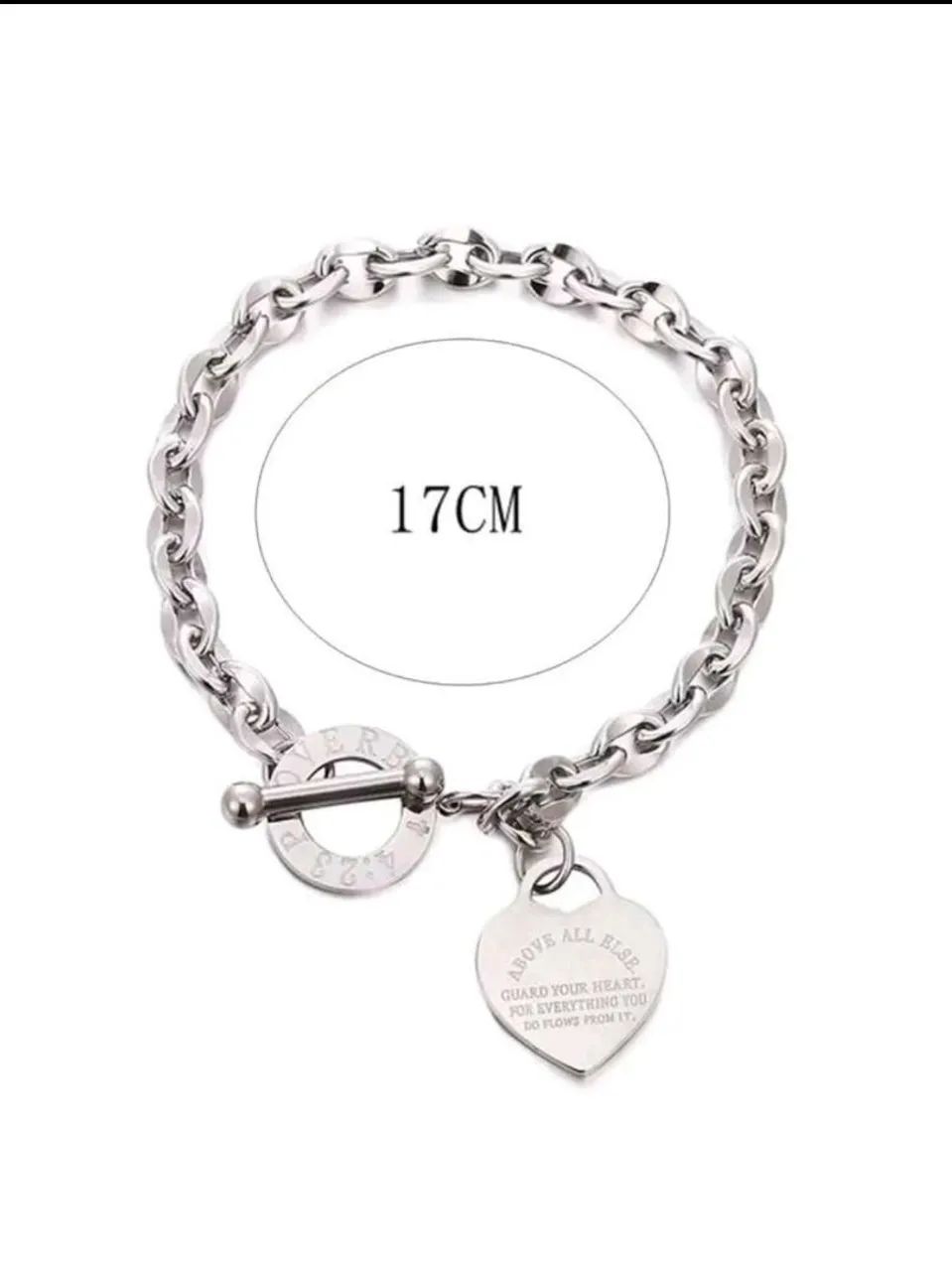 Pulseira love estilo Tiffany em aço inox - Foto 5