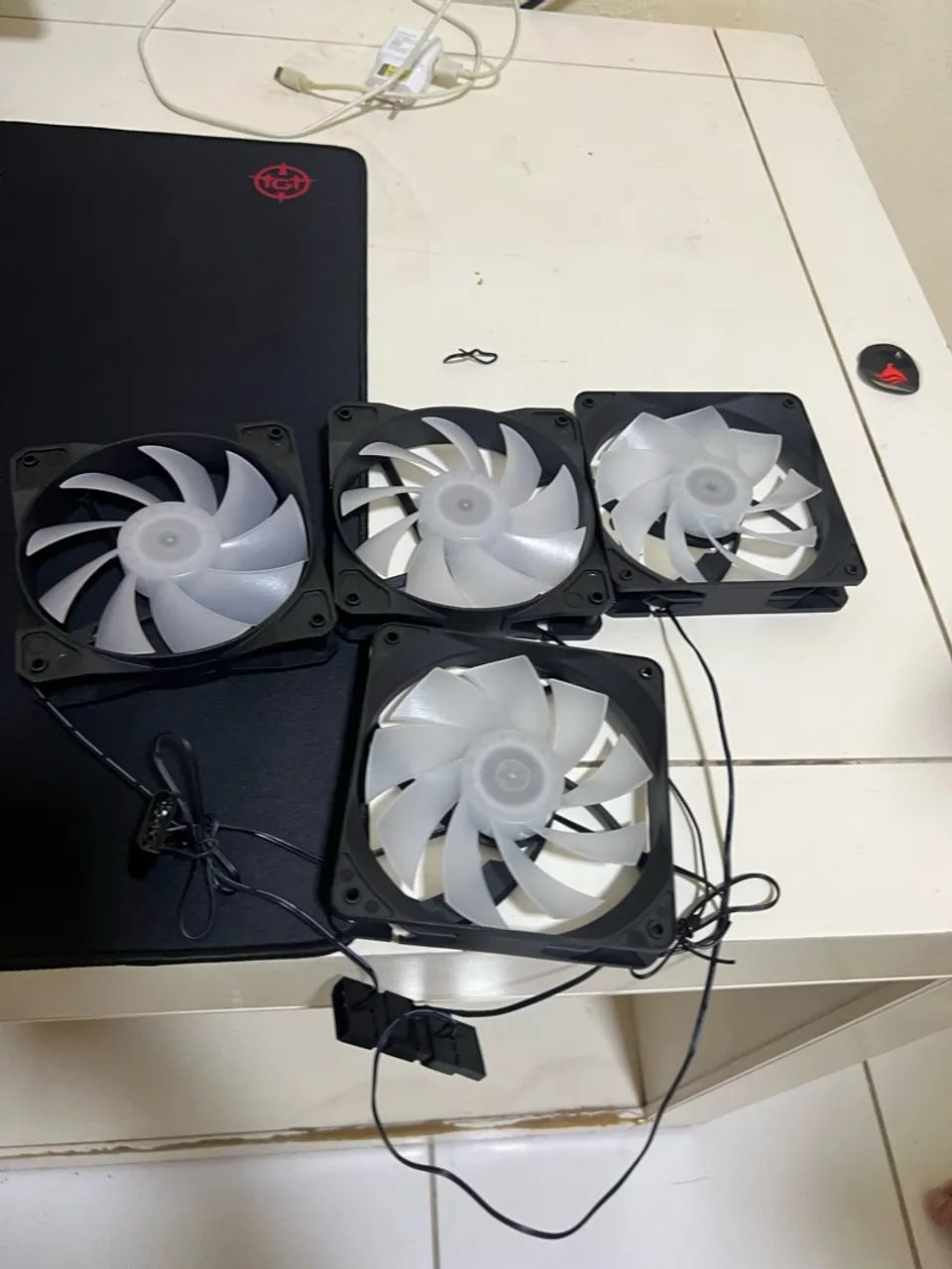 KIT 4 FANS RGB NOVAS