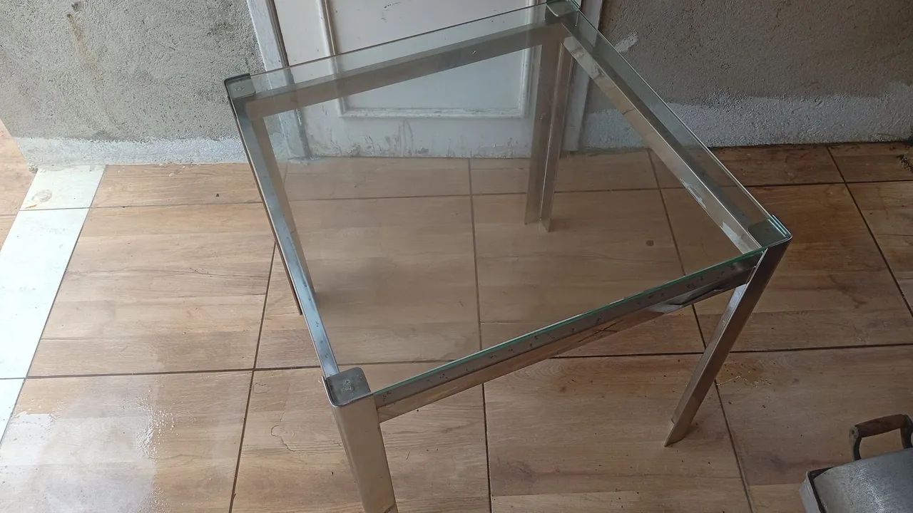 Mesa de vidro inox  - Foto 2