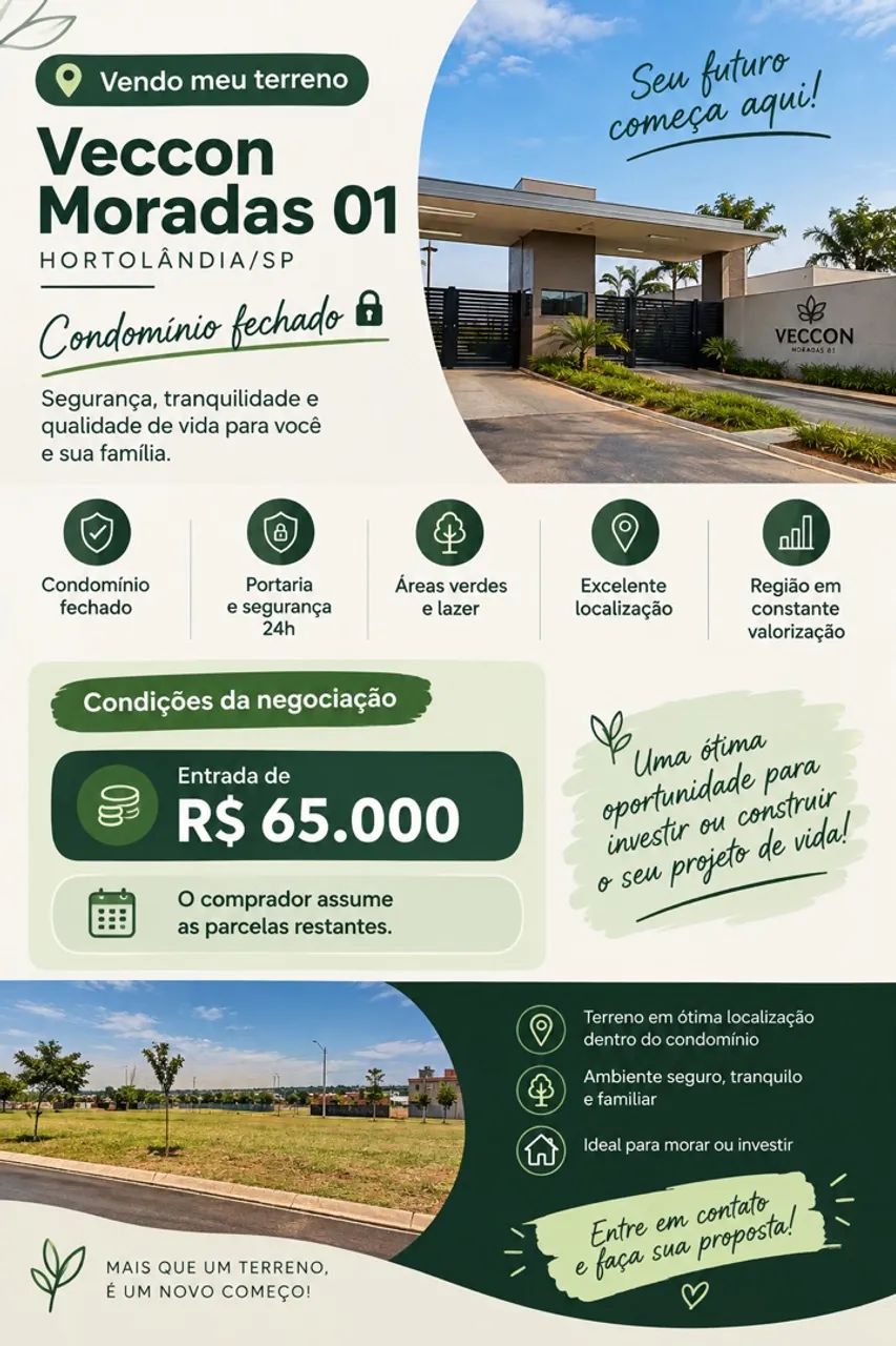 Vendo meu terreno 
