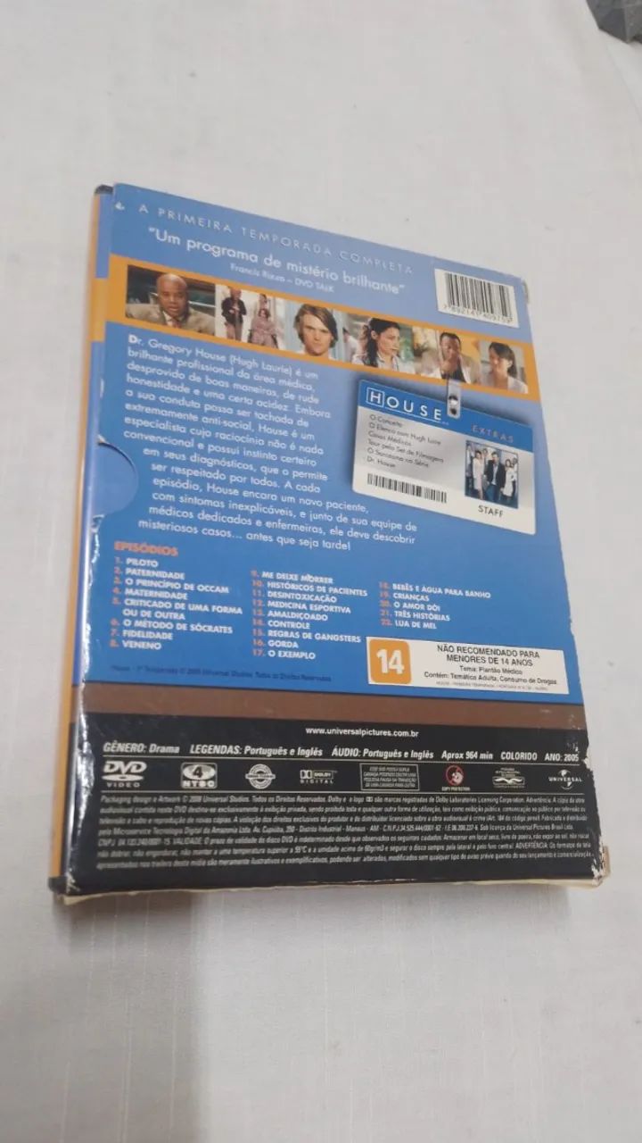 DVD Box House - Primeira Temporada - 6 Discos ( 25328 ) - Foto 3