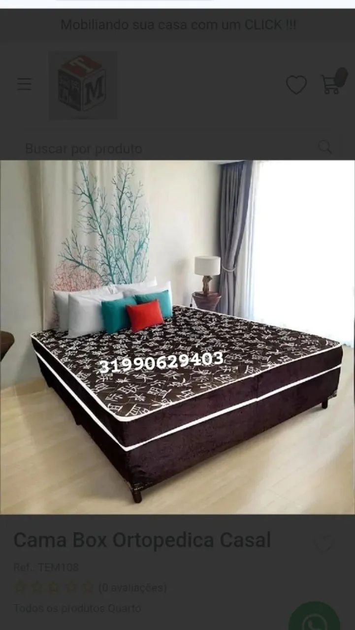 Cama box casal Beatriz / disponível em estoque!!!