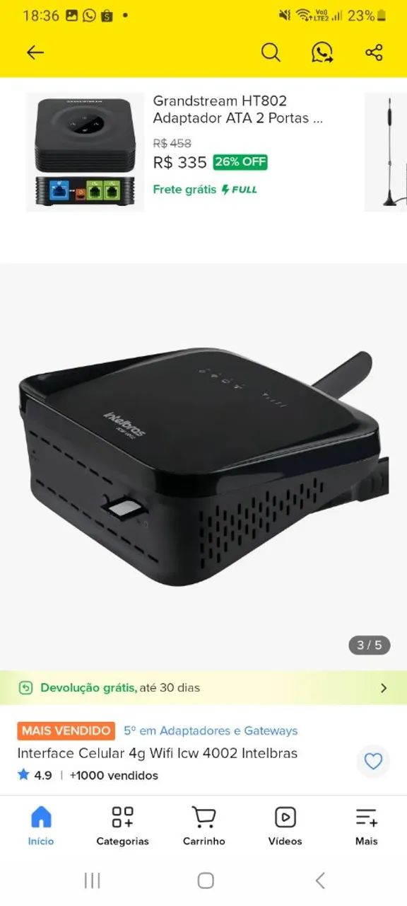 Aparelho de chip que virá wifi - Foto 2