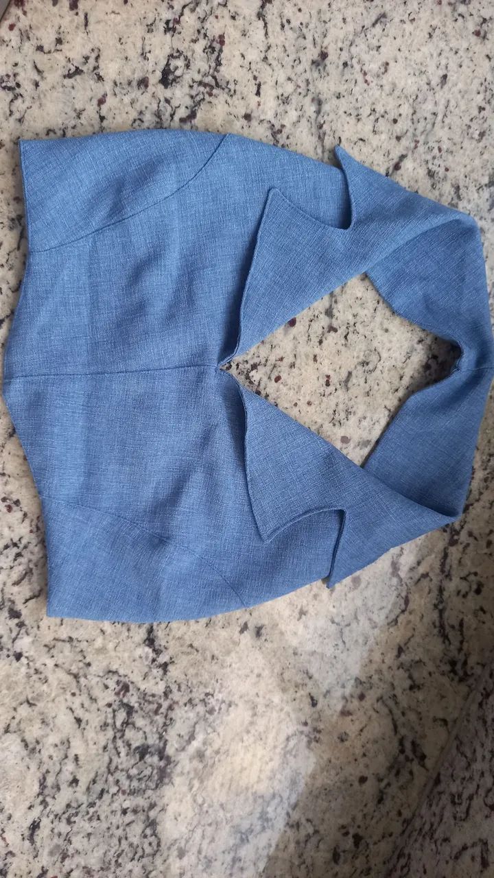 Cropped de linho tamanho M 