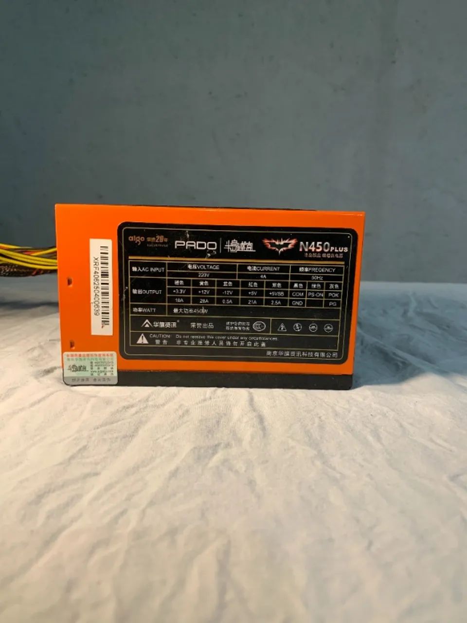 Fonte Aigo N450 Plus 450W 220V Funcionando - Foto 3