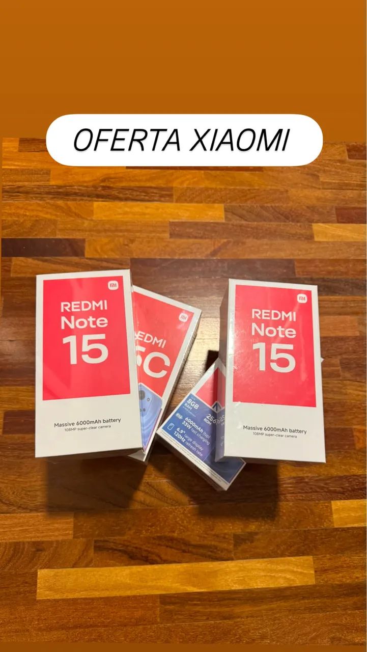 REDMI NOTE 15 256GBB- novo lacrado