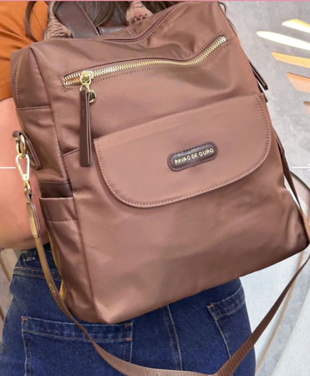 Mochila pavão de ouro  - Foto 2