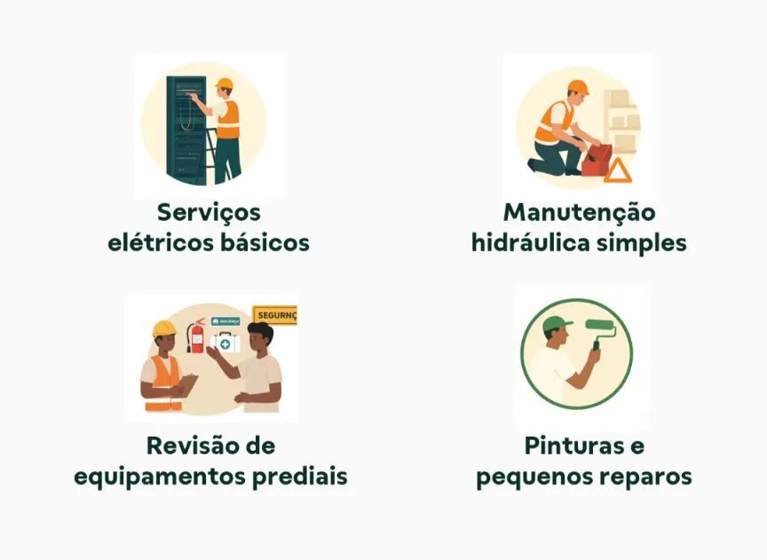 Ajudante de manutenção.