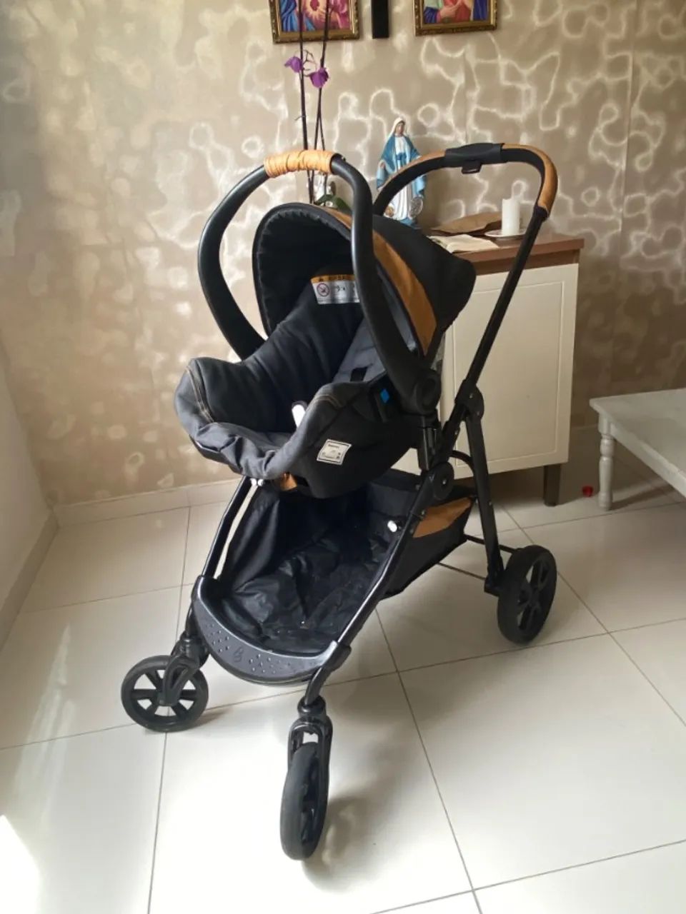 KIT CARRINHO DE BEBÊ MOISES COM BEBÊ CONFORTO.  - Foto 3