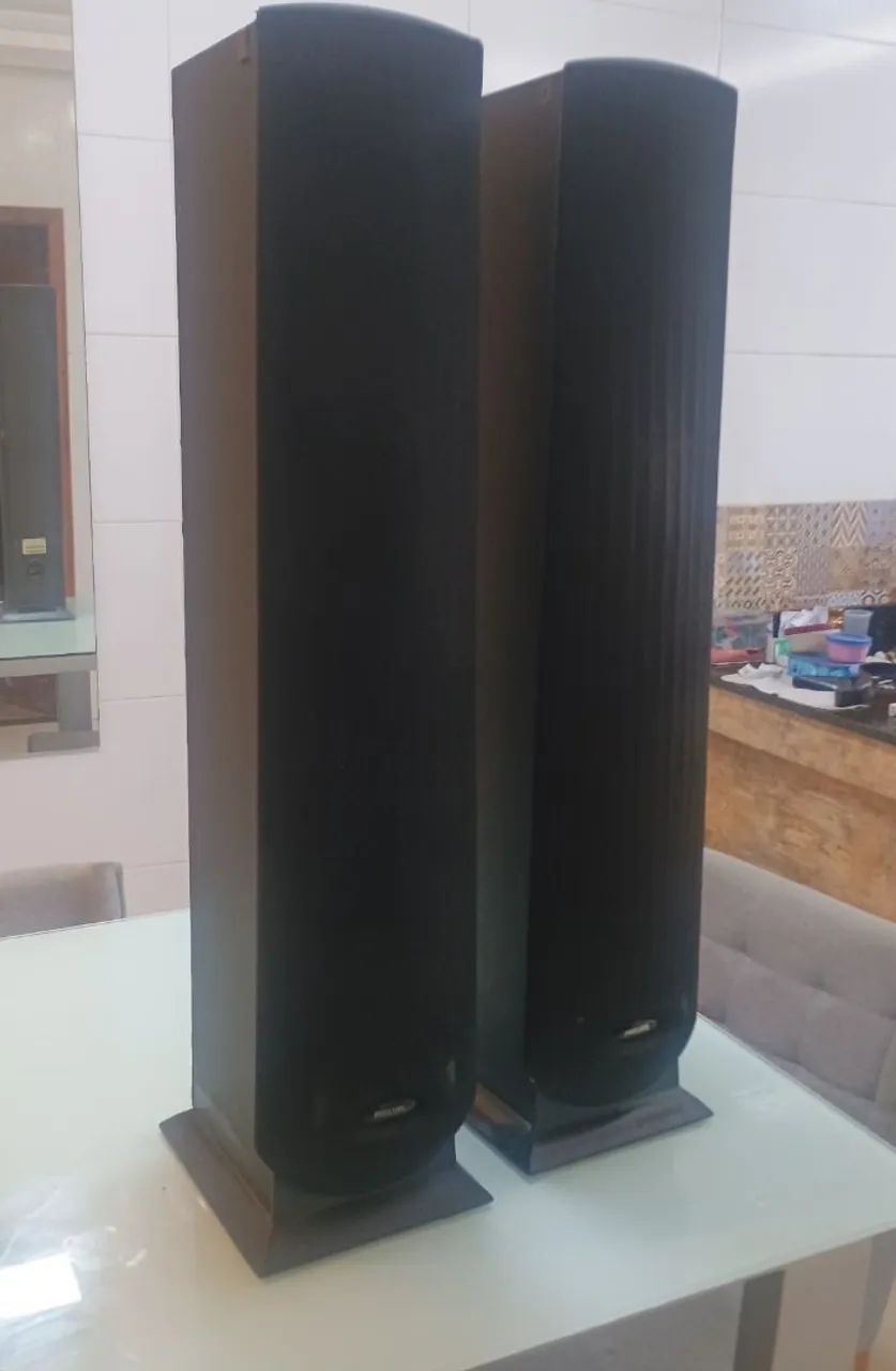 Par de caixa torre Philips FB 500 toda original funcionando perfeitamente  - Foto 2