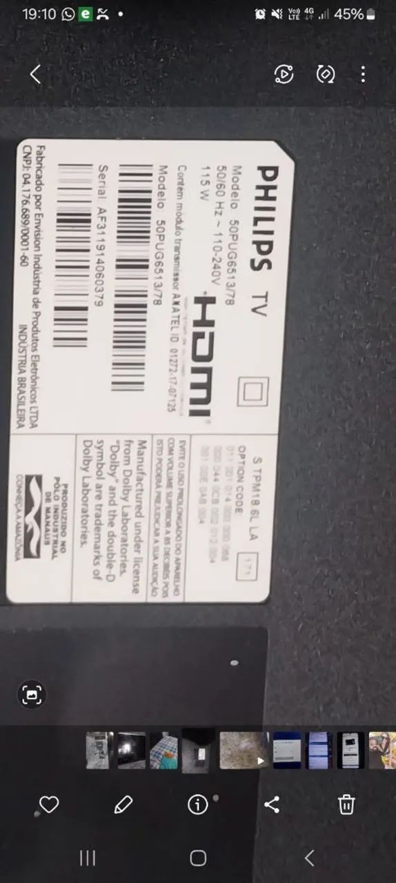 Smart tv Philips 50 polegadas - Foto 4