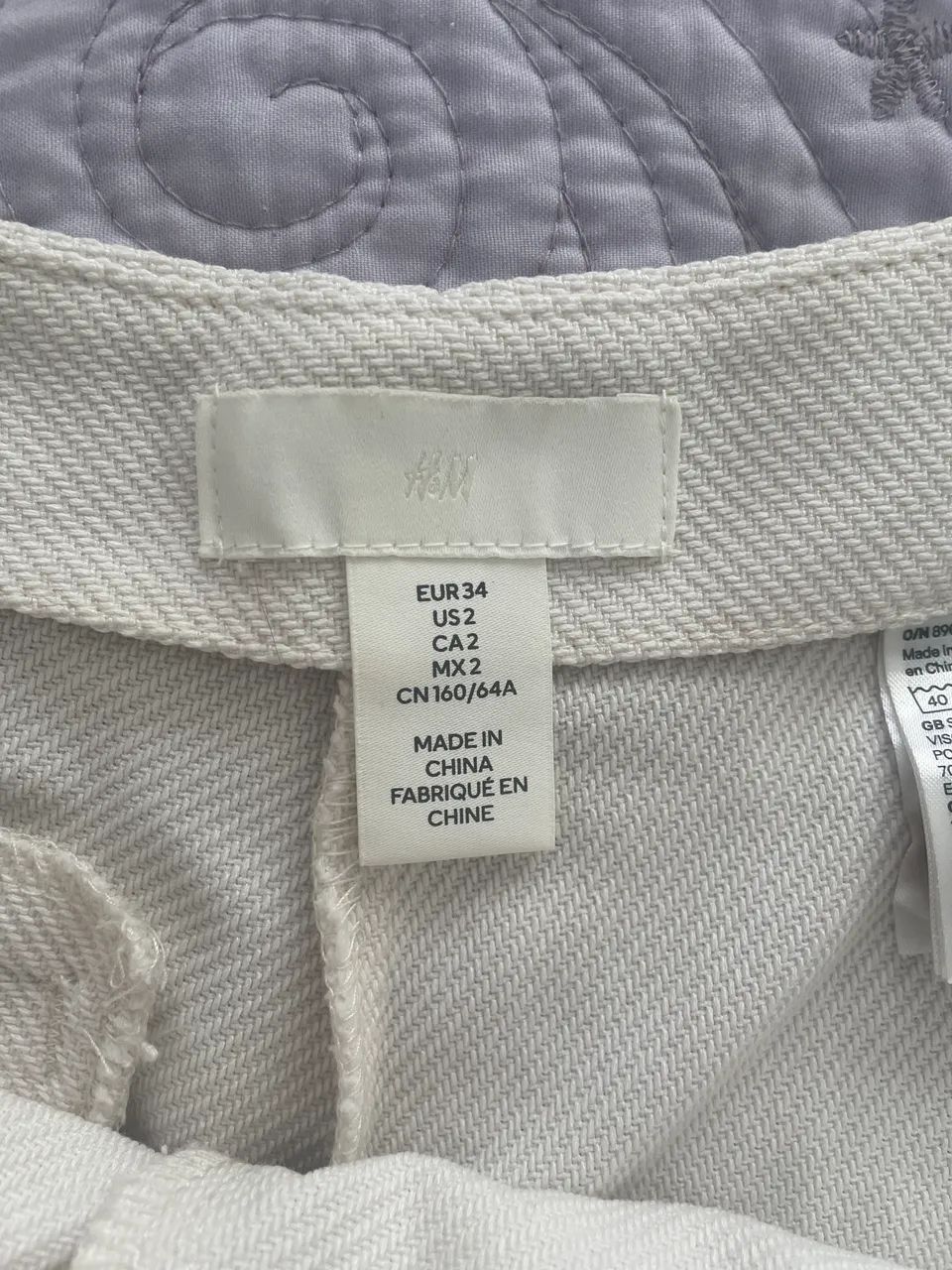 Short Saia Branco H&M Tam 34 - Foto 5