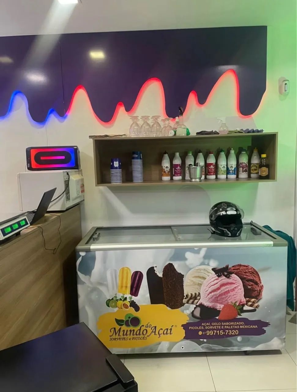OPORTUNIDADE IMPERDÍVEL!!!   VENDO LOJA DE AÇAÍ E SORVETE MONTADA  - Foto 3