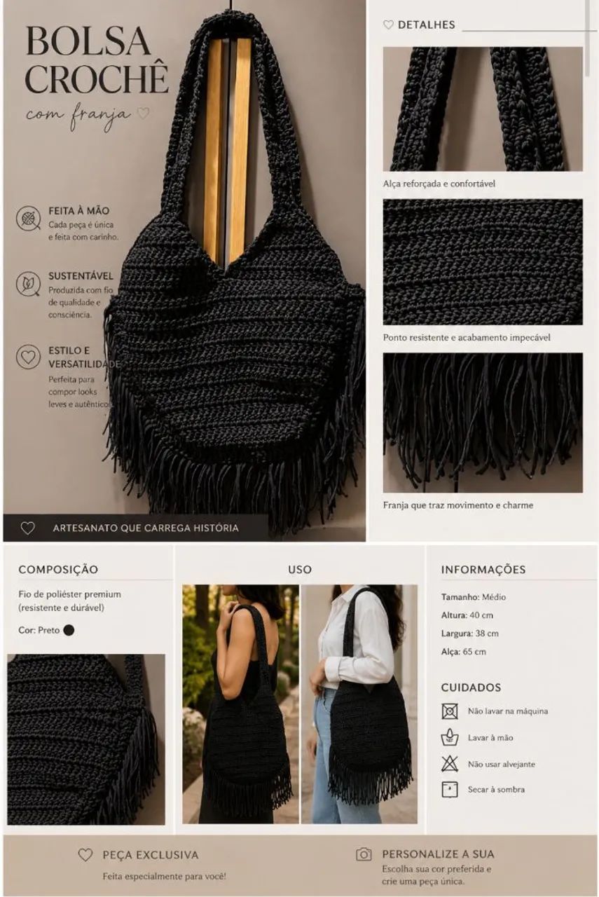 Bolsa franja - Foto 2