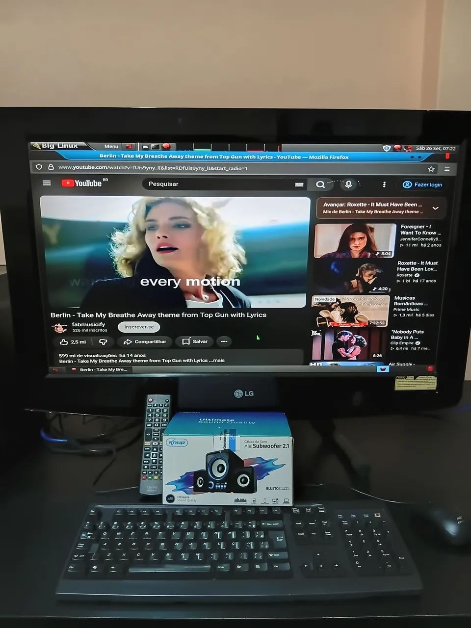 Vendo Computador + TV 32" + SYSTEM 2.1 Bluetooth 420 reais  - Foto 2
