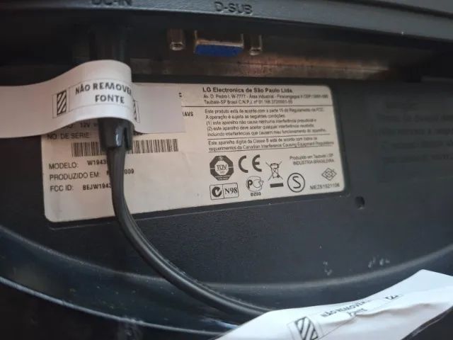 Monitor LG 19" W1943c - Ótimo estado - Foto 4