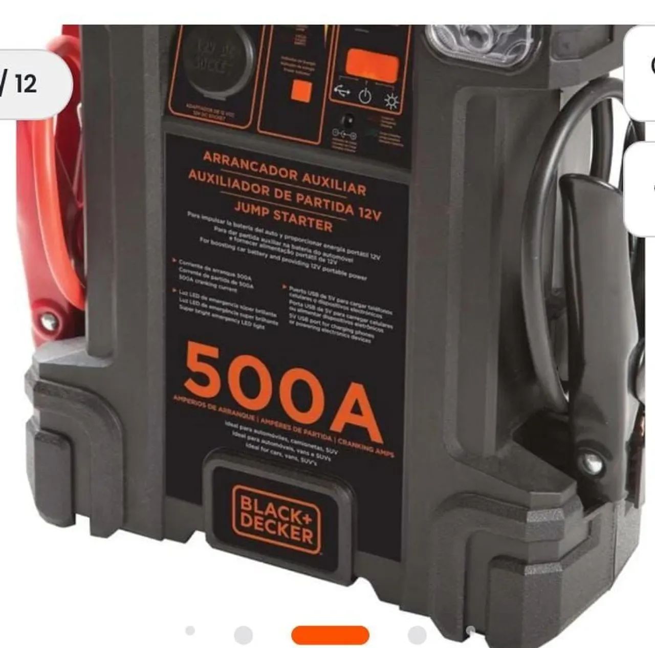 Auxiliar de Partida 500A 12V  - Foto 2