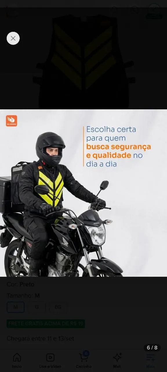 COLETE REFLETIVO MOTOBOY  - Foto 2