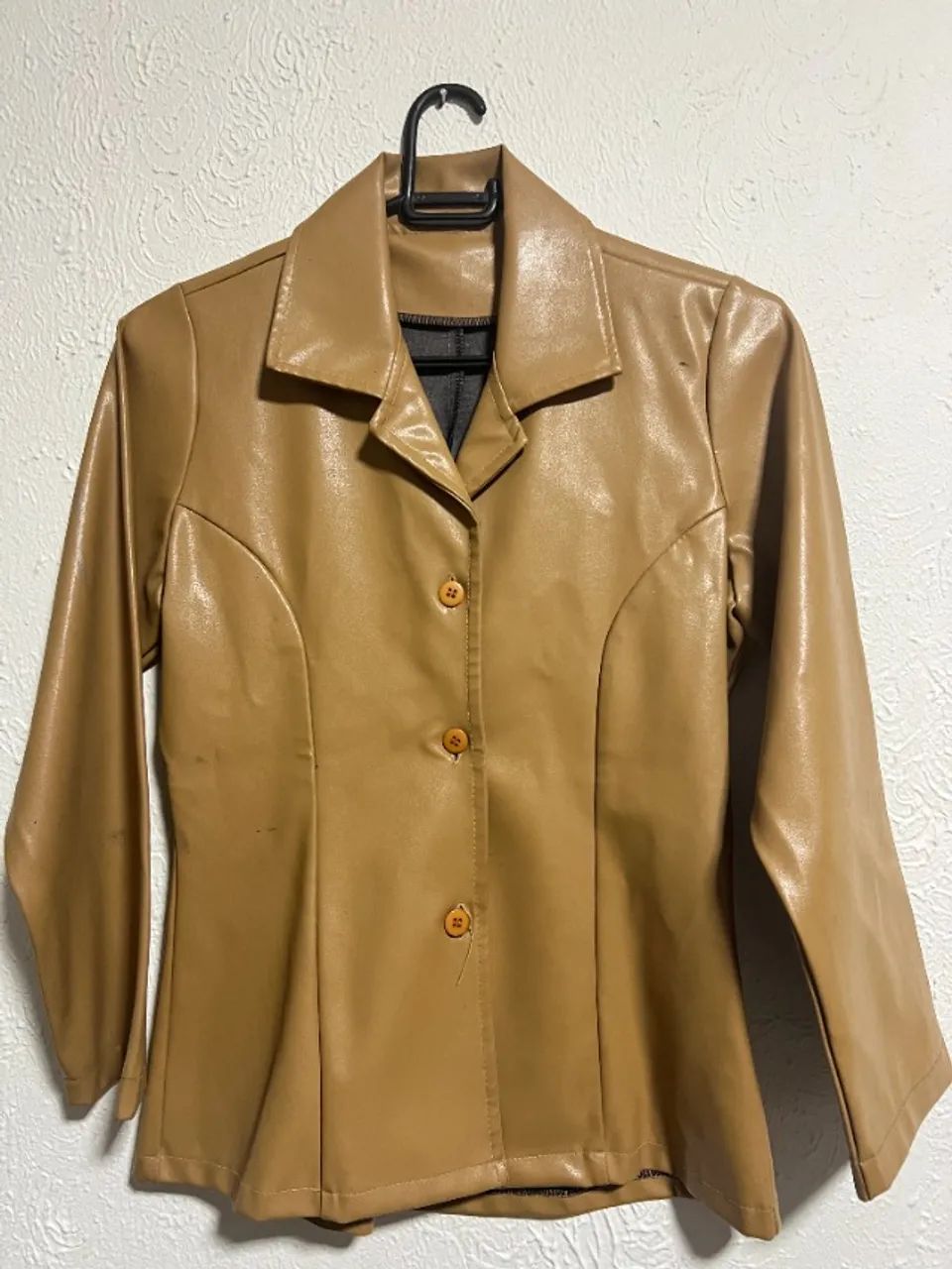 Jaqueta/blazer em PU tamanho P