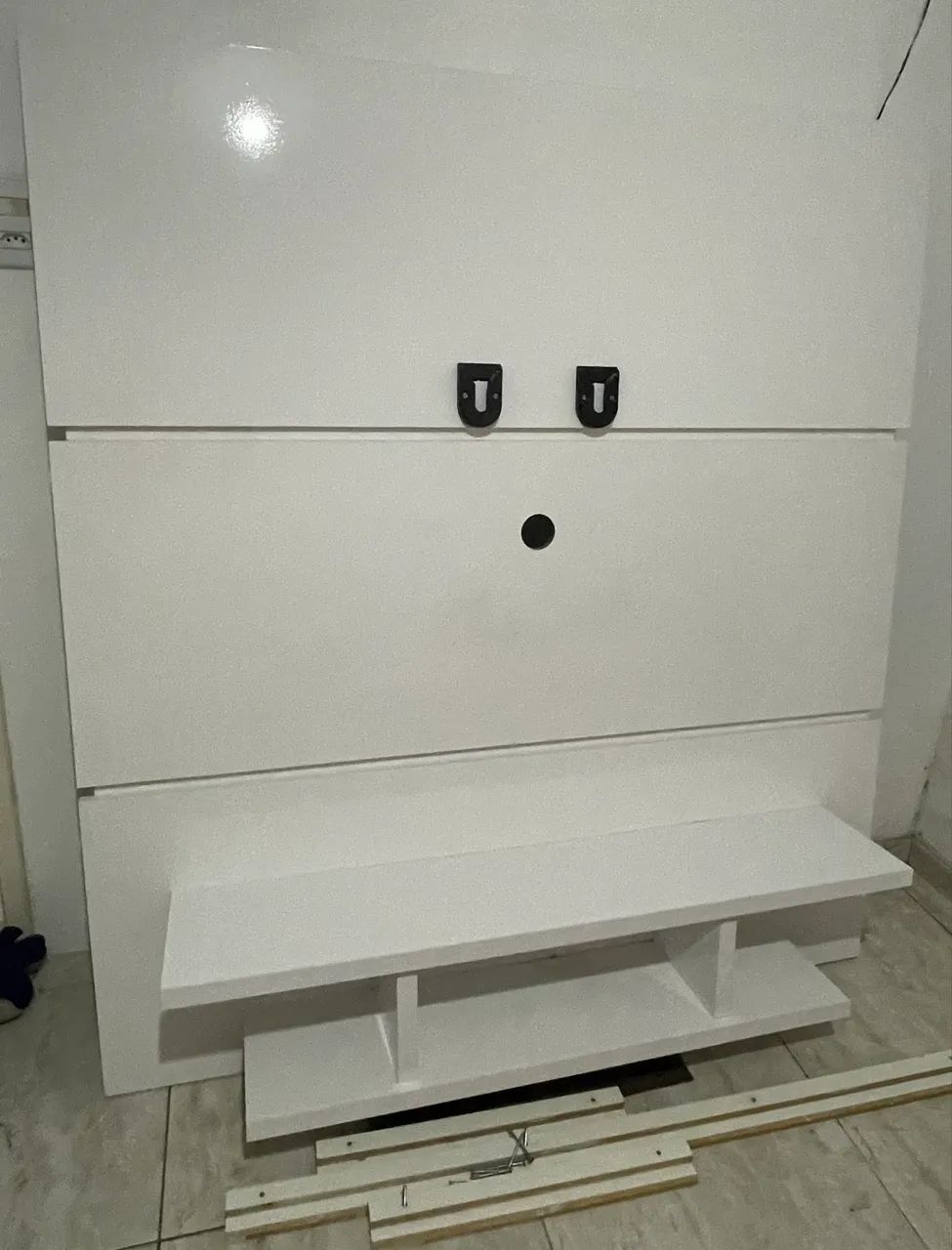 PAINEL + RACK PARA TV ATÉ 60? - 100% MDF - EXCELENTE ESTADO - Foto 2