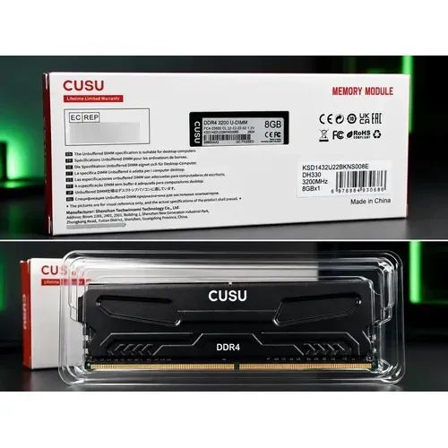 1 Pente Memória Ram dd4 8gb - 3200mhz