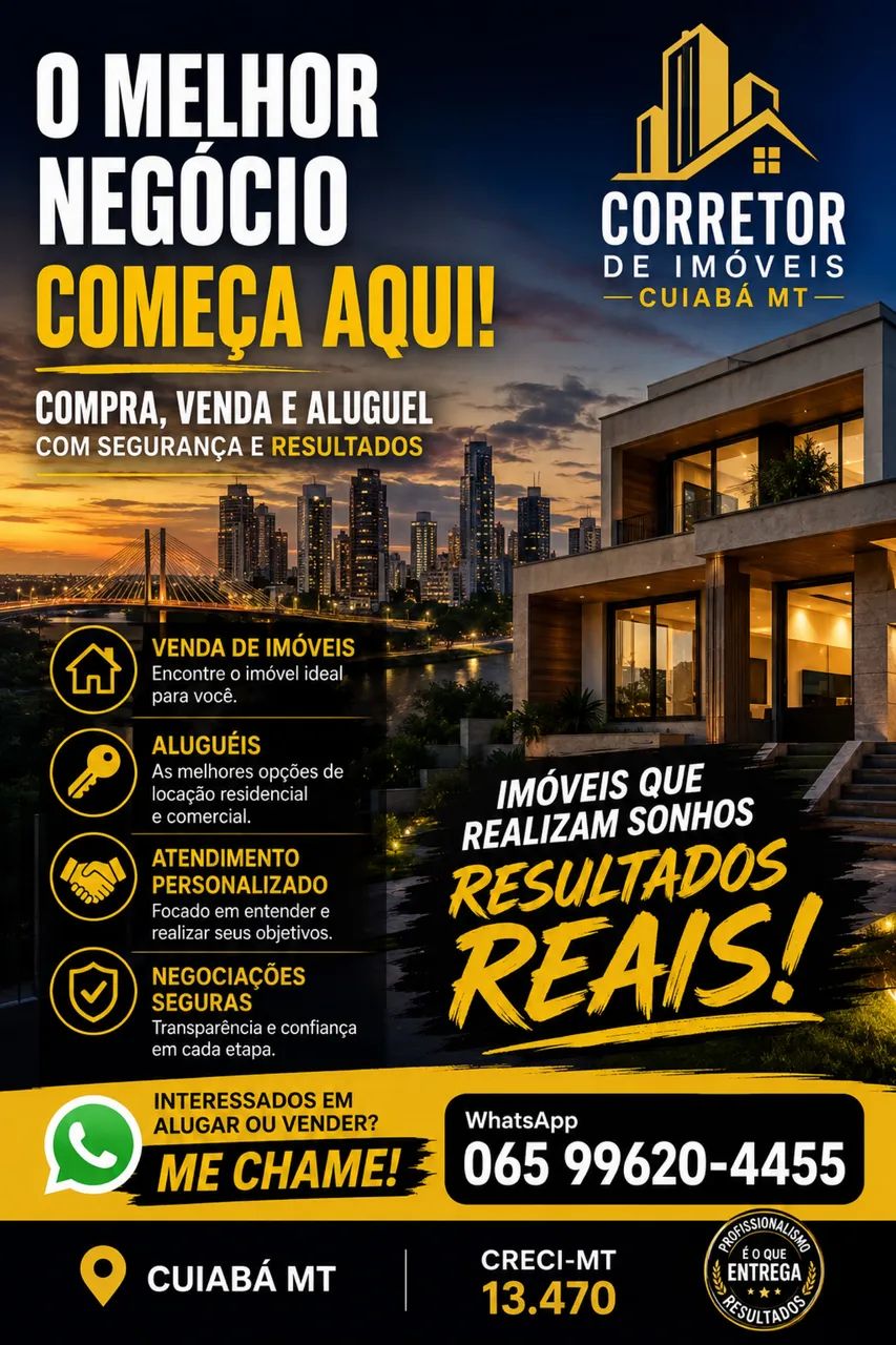 Corretor de Imóveis em Cuiabá - MT Compra, Venda e Locação