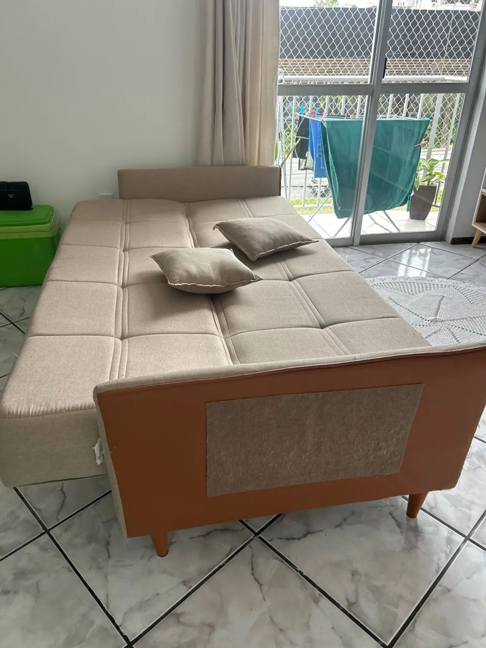 Sofá cama linho 3 lugares  - Foto 5