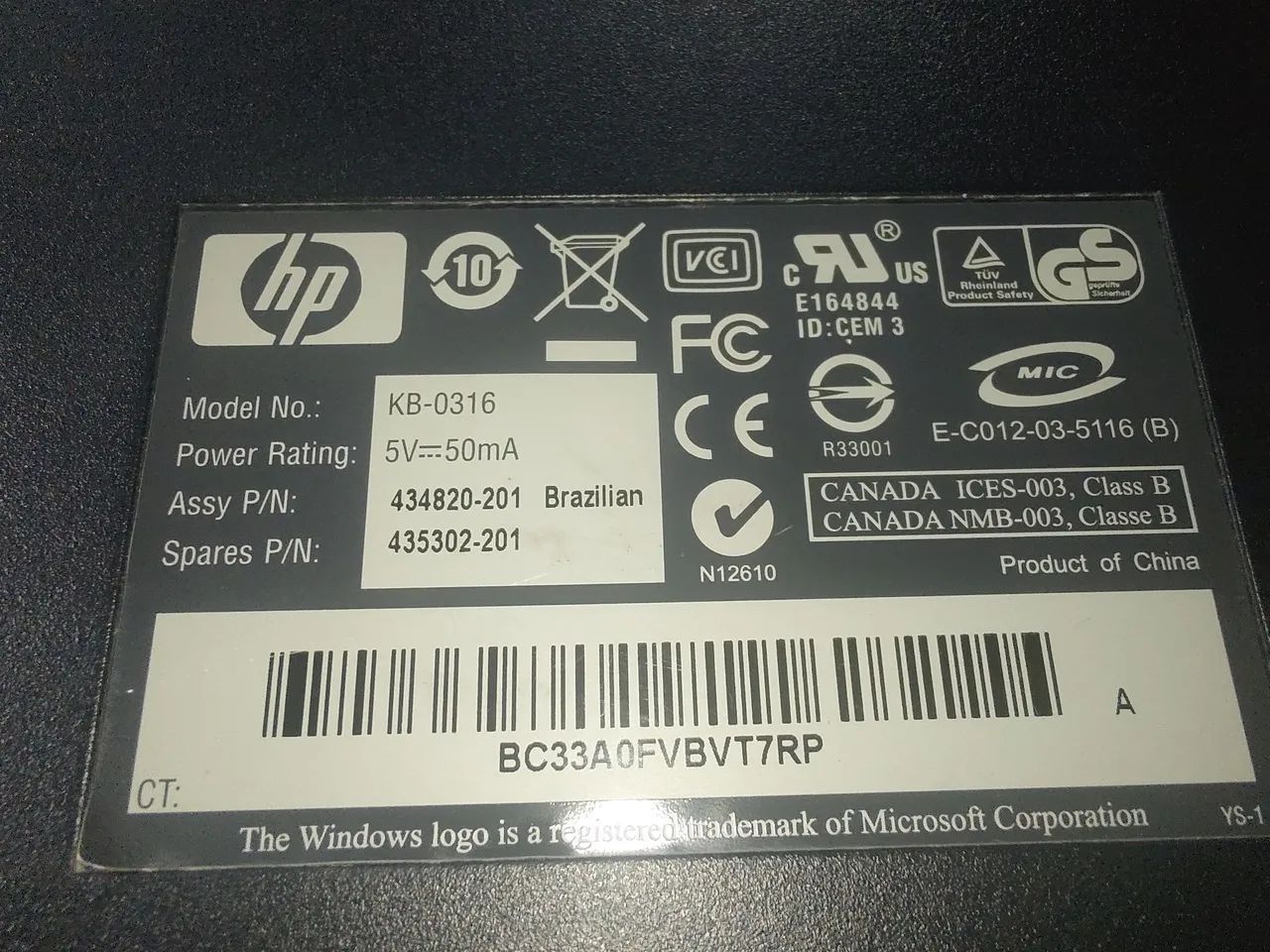 Teclado Mecânico HP kB 0316 - Foto 5