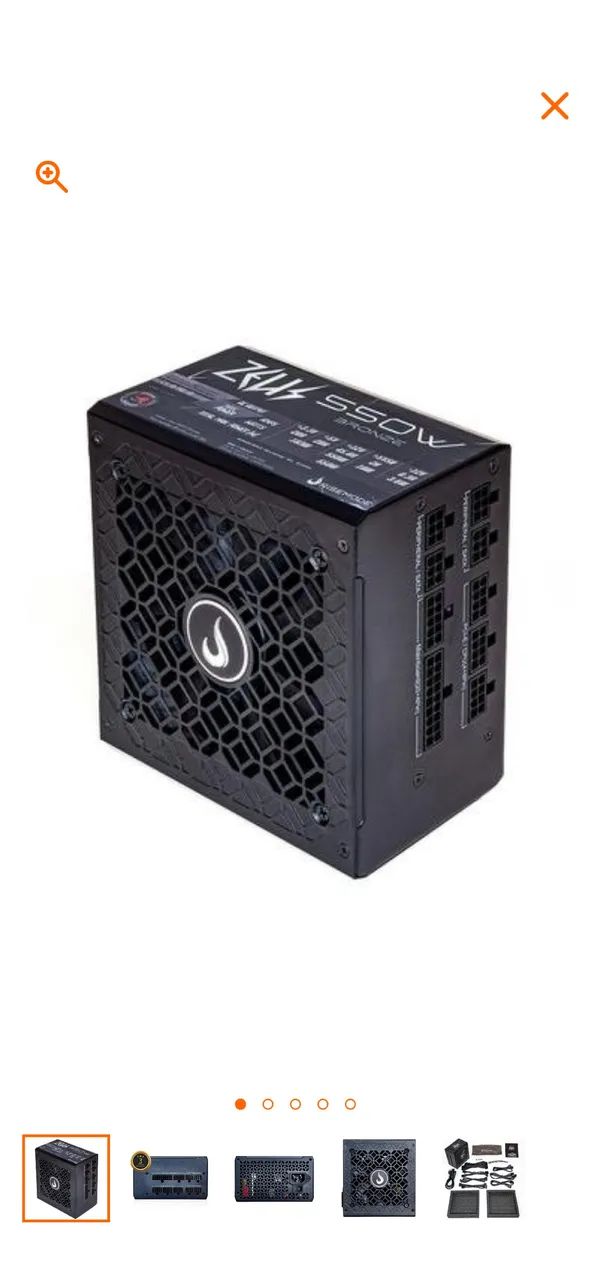 Fonte 550w Zeus Fullmolular  - Foto 5