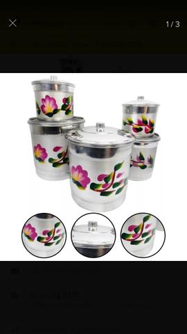 Conjunto de pote de mantimentos