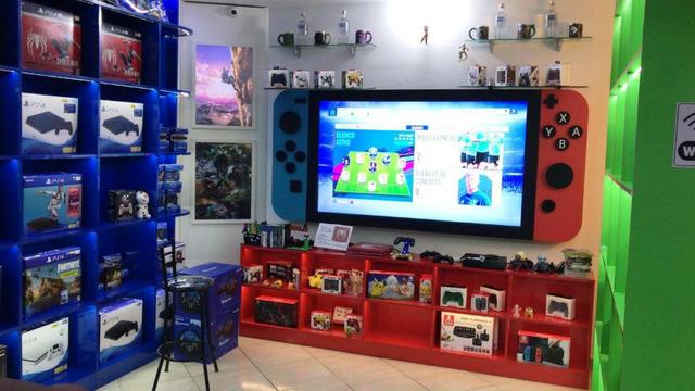 Fliperama >18mil Jogos< Estampas Exclusivas de Designer Profissional! Bluetooth e Rede! - Foto 5