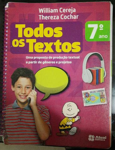 Todos os Textos Uma proposta de produção textual a partir de gêneros e projetos 7º Ano
