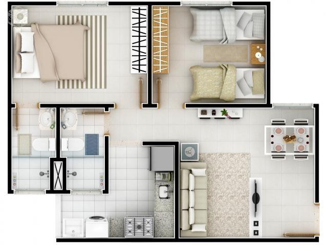 Apartamento Pronto no Planalto 2/4 Suíte - 55m² - Corina Lúcia - Foto 8