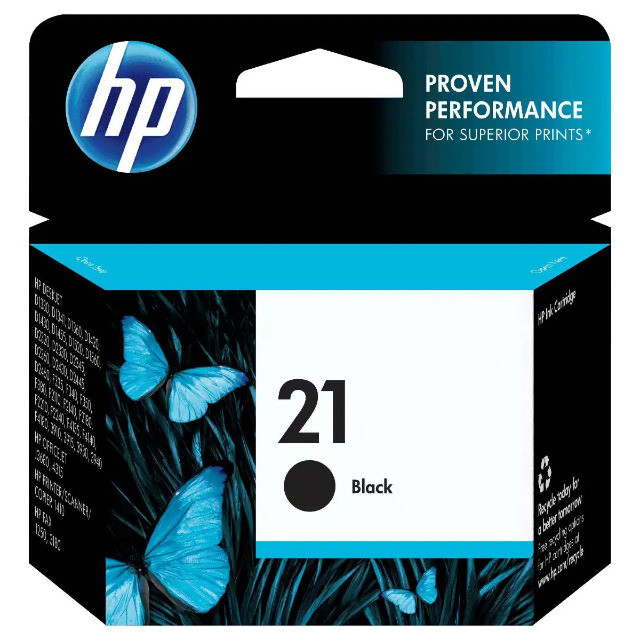 Cartucho Hp 21 Preto Original 7 Ml Black C9351ab