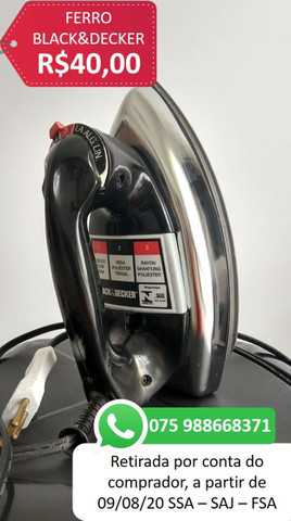 Ferro Black&Decker (usado)