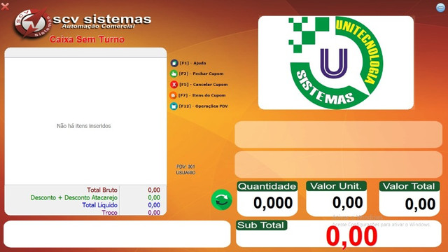 Sistema Fiscal e Não Fiscal para o comercio