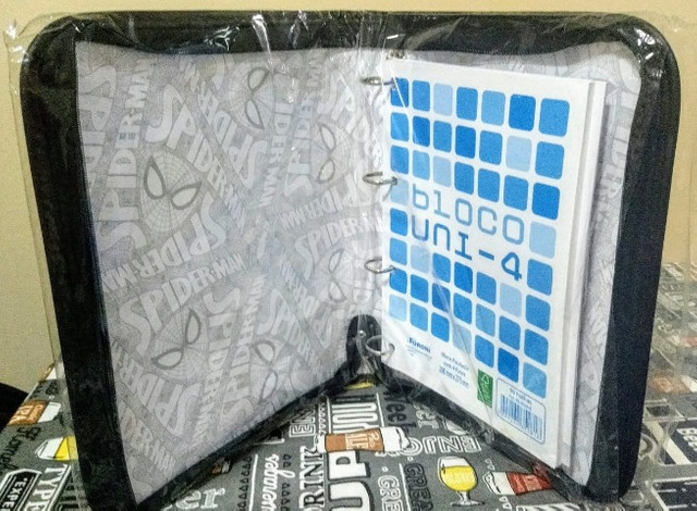 Fichário Universitário Spider-Man Grande com Ziper (Marvel) / Por R$ 97,00 - Foto 5