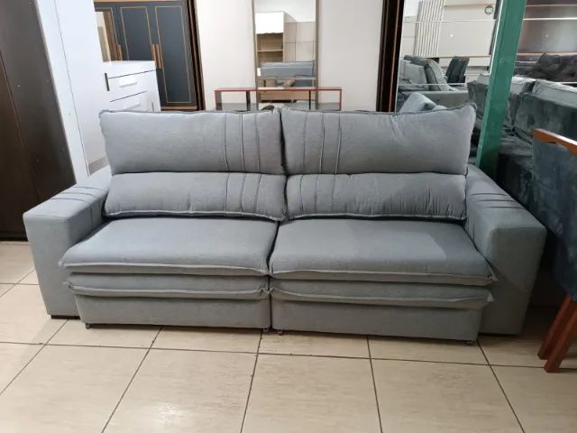 Sofa luxo cinza 2.50!*