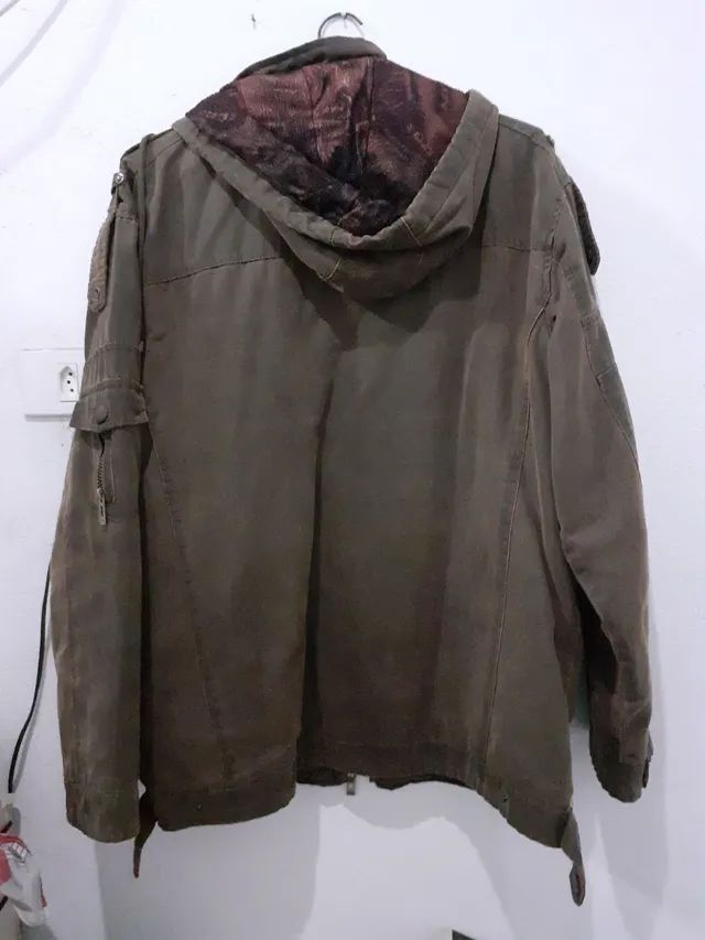 Jaqueta De Couro Safira Masculina(Usada) - Foto 6