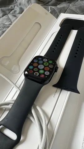 iPlace Hoje) Apple Watch Series 9 GPS + Cellular • Caixa meia-noite de  alumínio – 45