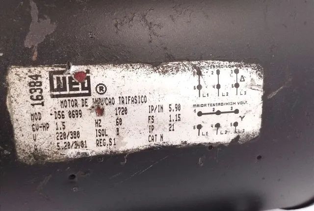 Motor Weg 1,5cv 1720RPM Trifásico  - Foto 4