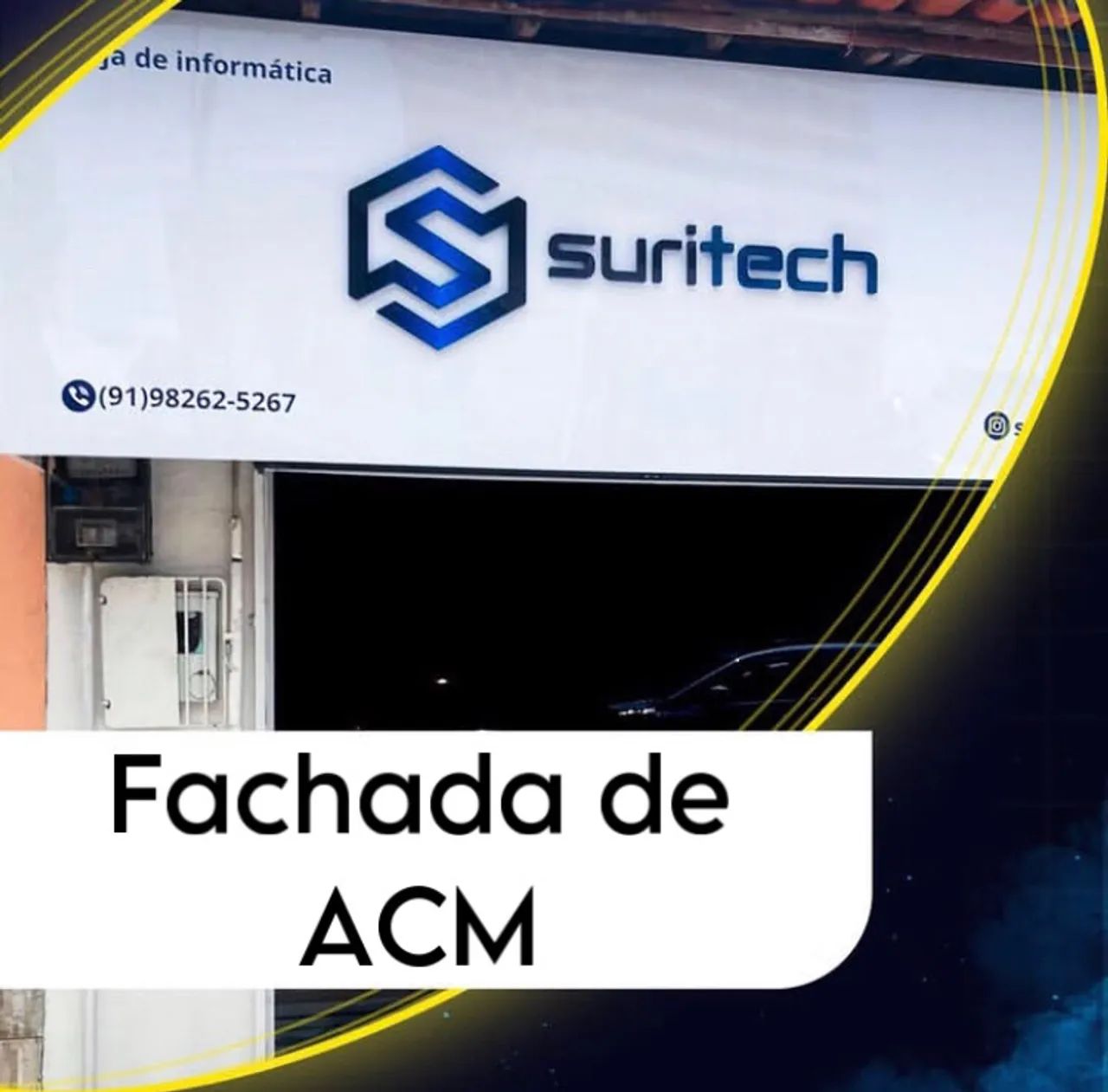 Fachada de ACM da imagem