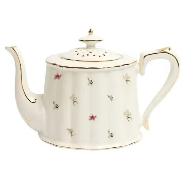 Chaleira Inglesa Ceramica Esmaltada Chá Café Elegante 850ml