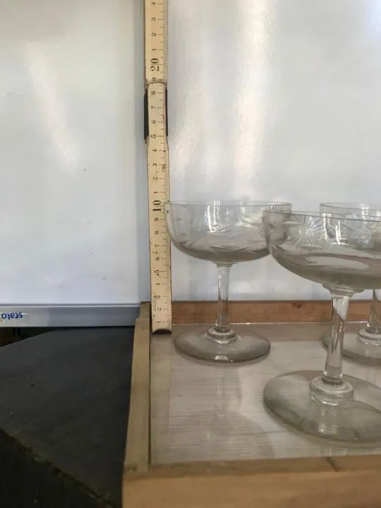 Taças antigas para champanhe ou sobremesa - Foto 3