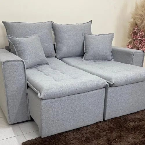 Sofá Cama/Retrátil Ravena 1,80m - Linho l655